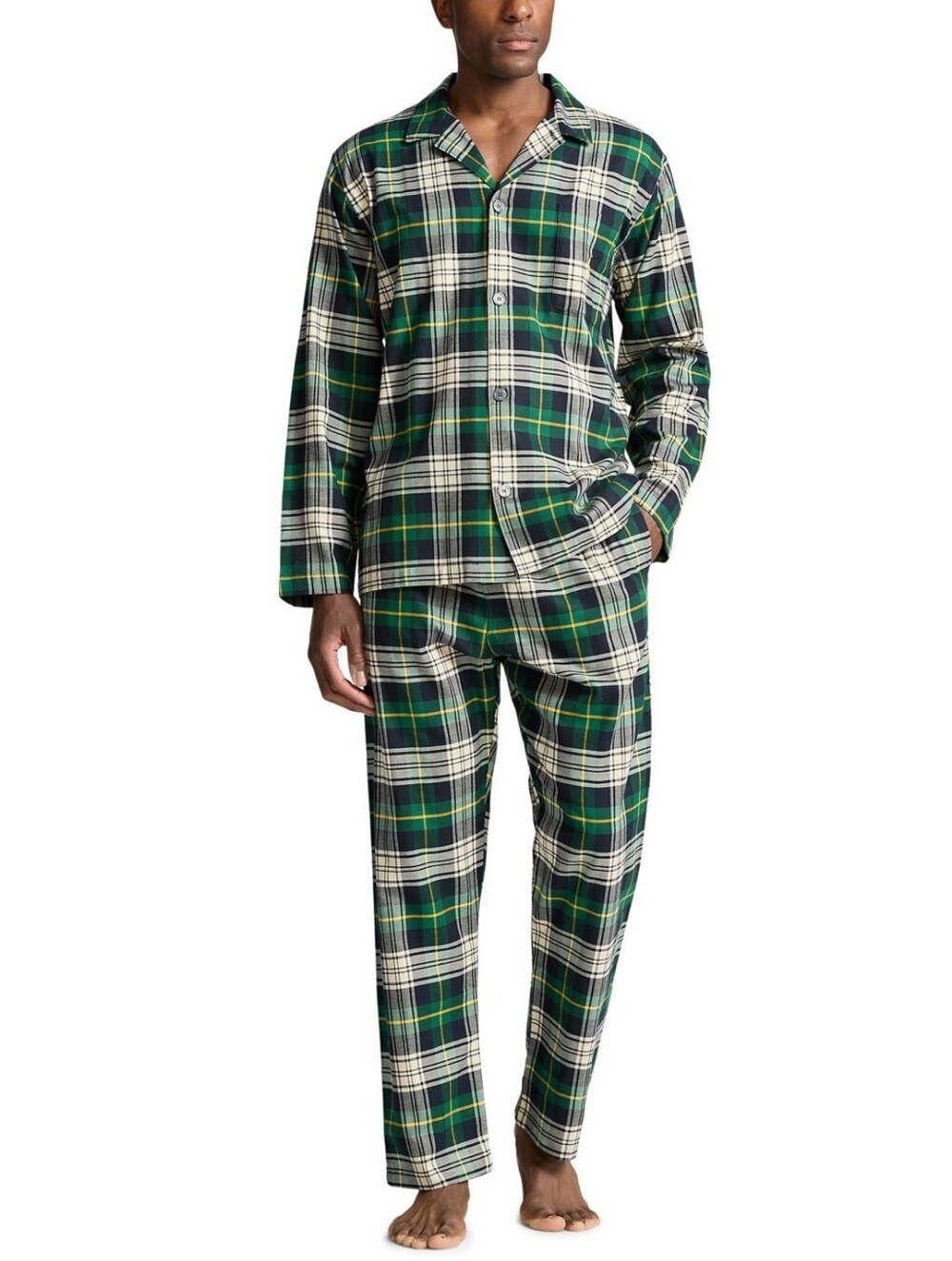 Polo Ralph Lauren Men's 2-Pc. Plaid Flannel Pajamas Set - ELIOT PLAID
